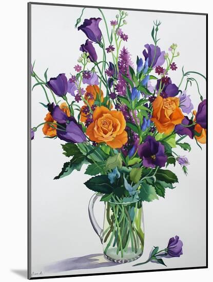 Orange and Purple Flowers-Christopher Ryland-Mounted Giclee Print