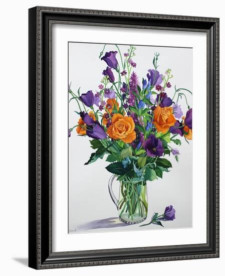 Orange and Purple Flowers-Christopher Ryland-Framed Giclee Print