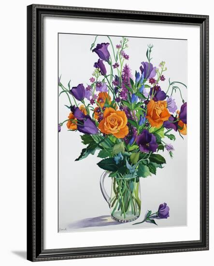 Orange and Purple Flowers-Christopher Ryland-Framed Giclee Print