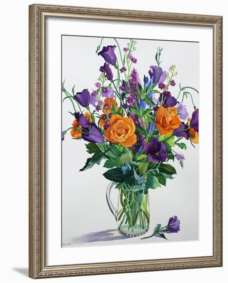 Orange and Purple Flowers-Christopher Ryland-Framed Giclee Print