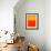 Orange and Red-Shelley Lake-Framed Art Print displayed on a wall