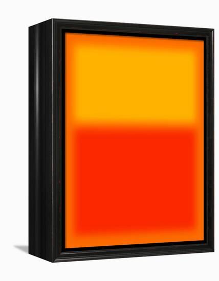 Orange and Red-Shelley Lake-Framed Stretched Canvas
