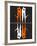 Orange and White Kiss-Felix Podgurski-Framed Art Print