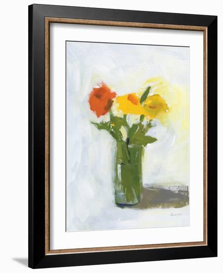 Orange and Yellow Floral-Pamela Munger-Framed Art Print