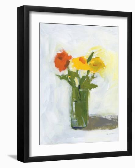 Orange and Yellow Floral-Pamela Munger-Framed Art Print