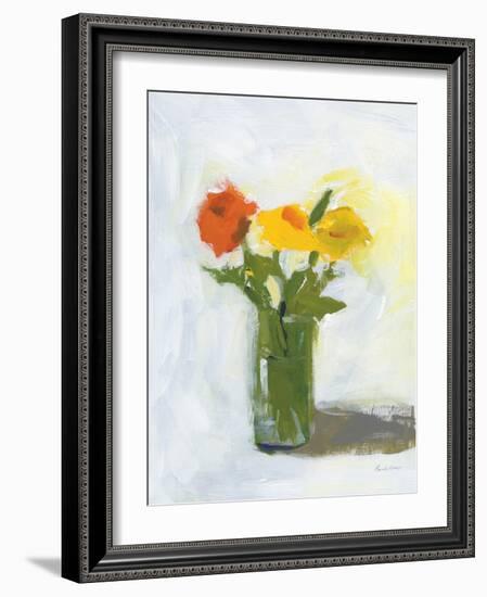 Orange and Yellow Floral-Pamela Munger-Framed Art Print