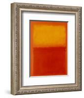 Orange and Yellow-Mark Rothko-Framed Art Print