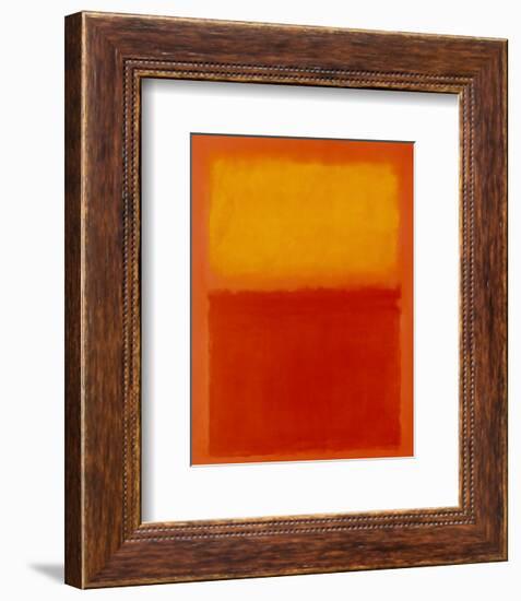 Orange and Yellow-Mark Rothko-Framed Art Print