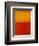 Orange and Yellow-Mark Rothko-Framed Art Print