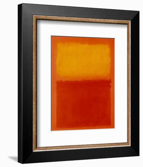 Orange and Yellow-Mark Rothko-Framed Art Print