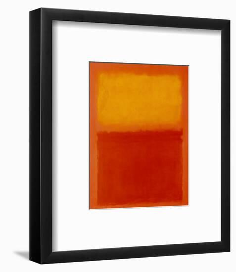 Orange and Yellow-Mark Rothko-Framed Art Print