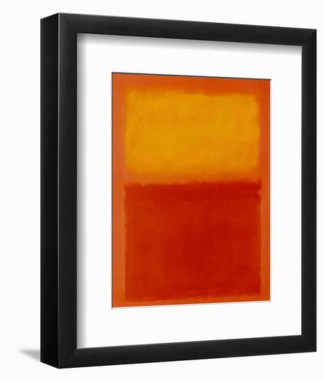 Orange and Yellow-Mark Rothko-Framed Art Print