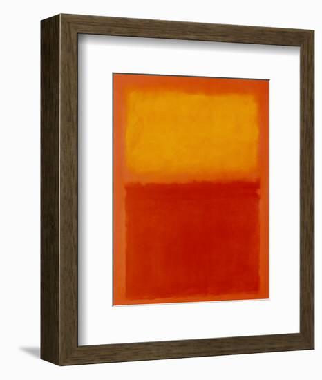 Orange and Yellow-Mark Rothko-Framed Art Print