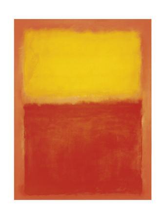 Psykologisk Sandsynligvis krøllet Orange and Yellow' Art Print - Mark Rothko | Art.com