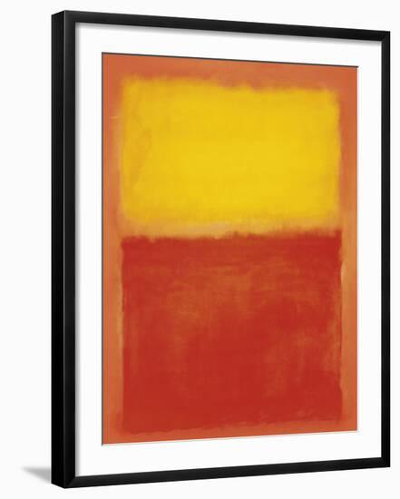 Orange and Yellow-Mark Rothko-Framed Art Print