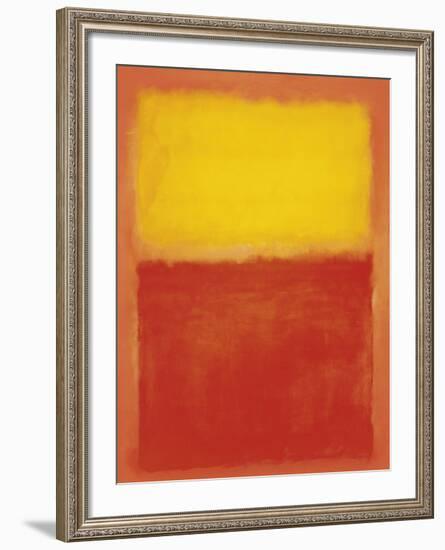 Orange and Yellow-Mark Rothko-Framed Art Print