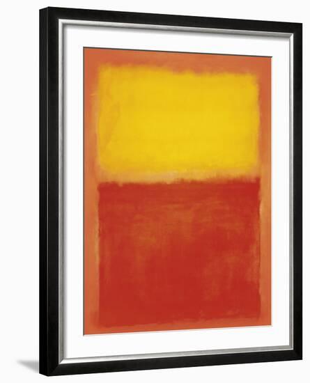 Orange and Yellow-Mark Rothko-Framed Art Print