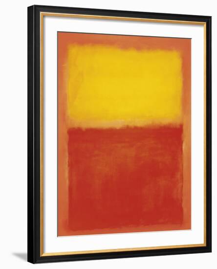 Orange and Yellow-Mark Rothko-Framed Art Print