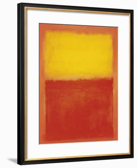 Orange and Yellow-Mark Rothko-Framed Art Print