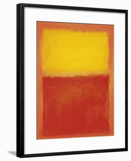 Orange and Yellow-Mark Rothko-Framed Art Print