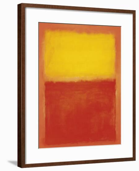 Orange and Yellow-Mark Rothko-Framed Art Print