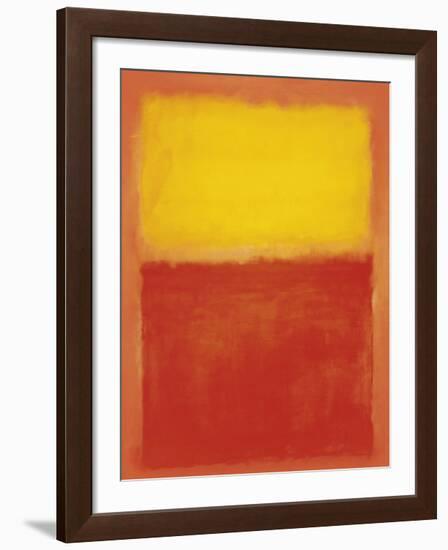 Orange and Yellow-Mark Rothko-Framed Art Print