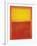 Orange and Yellow-Mark Rothko-Framed Art Print