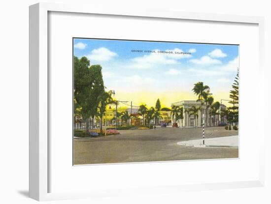 Orange Avenue, Coronado, California-null-Framed Art Print