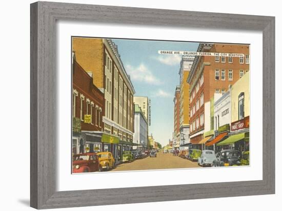 Orange Avenue, Orlando, Florida-null-Framed Art Print