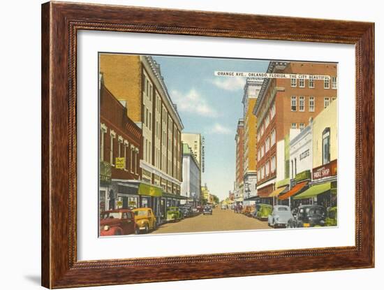 Orange Avenue, Orlando, Florida-null-Framed Art Print