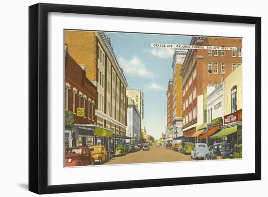 Orange Avenue, Orlando, Florida-null-Framed Art Print