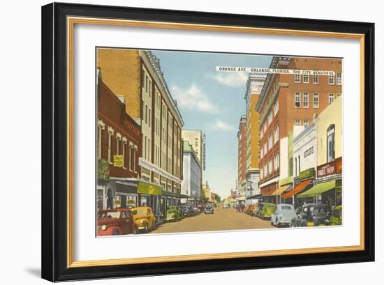 Orange Avenue, Orlando, Florida-null-Framed Art Print