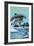 Orange Beach, Alabama - Dolphins Jumping-Lantern Press-Framed Art Print
