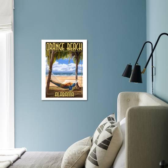 Orange Beach Alabama Hammock Scene Art Print By Lantern Press Art Com