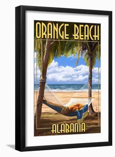 Orange Beach, Alabama - Hammock Scene-Lantern Press-Framed Art Print