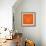 Orange Bear Polygon-Lisa Kroll-Framed Art Print displayed on a wall