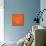 Orange Bear Polygon-Lisa Kroll-Mounted Art Print displayed on a wall