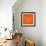 Orange Bear Polygon-Lisa Kroll-Framed Art Print displayed on a wall