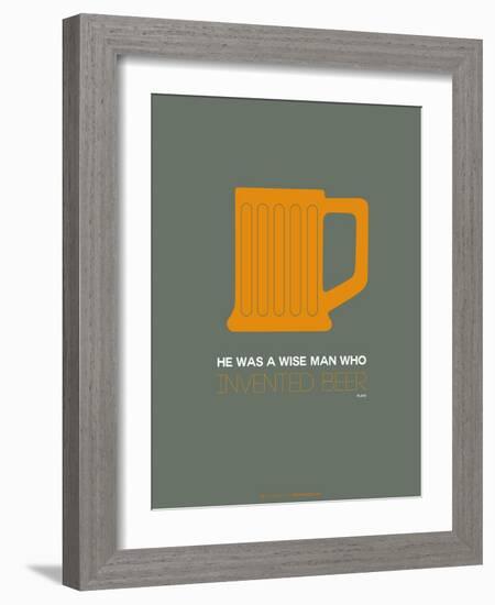 Orange Beer Mug-NaxArt-Framed Art Print