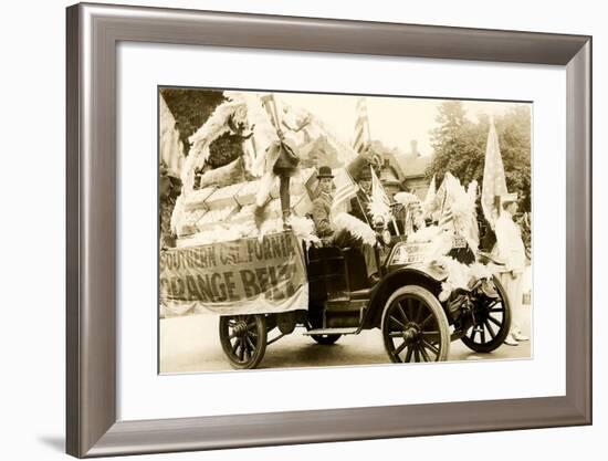 Orange Belt Float-null-Framed Art Print