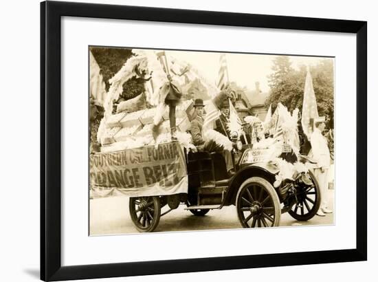 Orange Belt Float-null-Framed Art Print