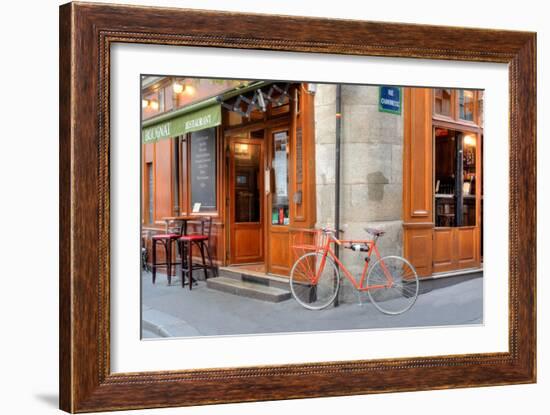 Orange Bicycle, Paris-Alan Blaustein-Framed Photographic Print