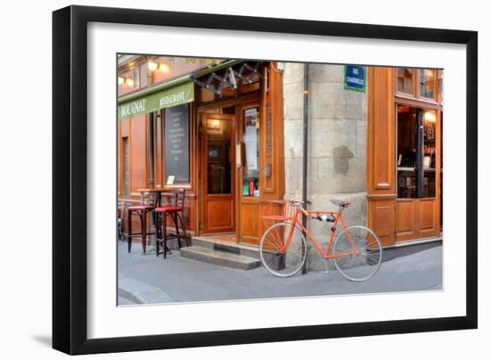 Orange Bicycle, Paris-Alan Blaustein-Framed Photographic Print