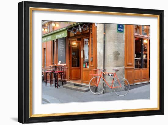 Orange Bicycle, Paris-Alan Blaustein-Framed Photographic Print