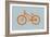 Orange Bicycle-NaxArt-Framed Art Print