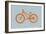 Orange Bicycle-NaxArt-Framed Art Print