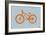 Orange Bicycle-NaxArt-Framed Art Print