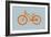 Orange Bicycle-NaxArt-Framed Art Print