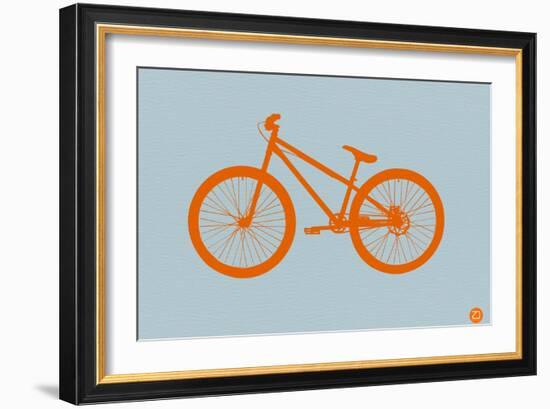 Orange Bicycle-NaxArt-Framed Art Print