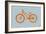 Orange Bicycle-NaxArt-Framed Art Print